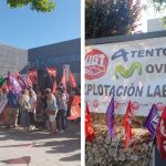 Huelga de toda la plantilla de la empresa que presta servicio a Movistar en la oficinas de Toledo