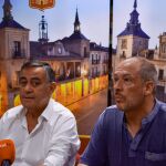 El alcalde de el Burgo de Osma, Antonio Pardo, y Miguel Ángel Miguel, presentan la APP