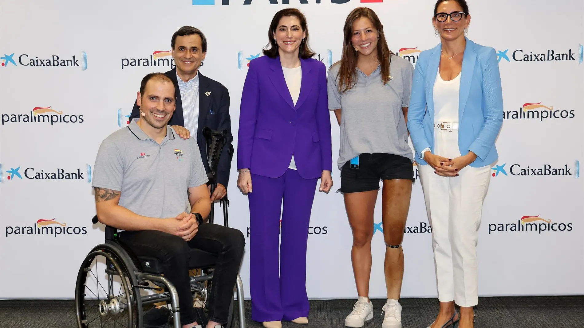 JJ.PP.- CaixaBank cierra el ‘Camino a París’ en Barcelona con los nadadores paralímpicos Toni Ponce y Nuria Marqués