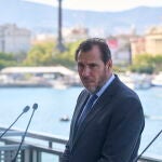 El ministro de Transportes y Movilidad Sostenible, Óscar Puente, mantiene una reunión con el presidente del Port de Barcelona, Lluís Salvadó