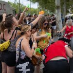 Momento del ataque del pasado sábado 6 de junio a un grupo de turistas en Barcelona