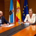 La conselleira, Fabiola García, se sumó a la reunión por videoconferencia. 