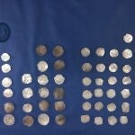 Monedas macuquinas interceptadas en Murcia