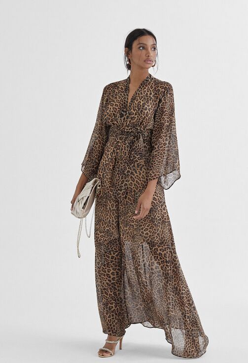 Vestido leopardo. 