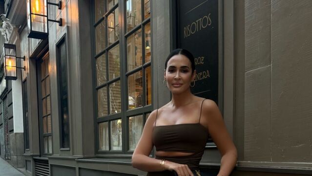 Vicky Martín Berrocal con vestido de Zara.