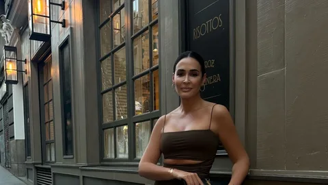 Vicky Martín Berrocal con vestido de Zara.