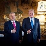 Hungarian Prime Minister Viktor Orban meets Donald Trump in Mar-a-Lago