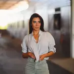 Pilar Rubio con un look de lo más ecuestre.