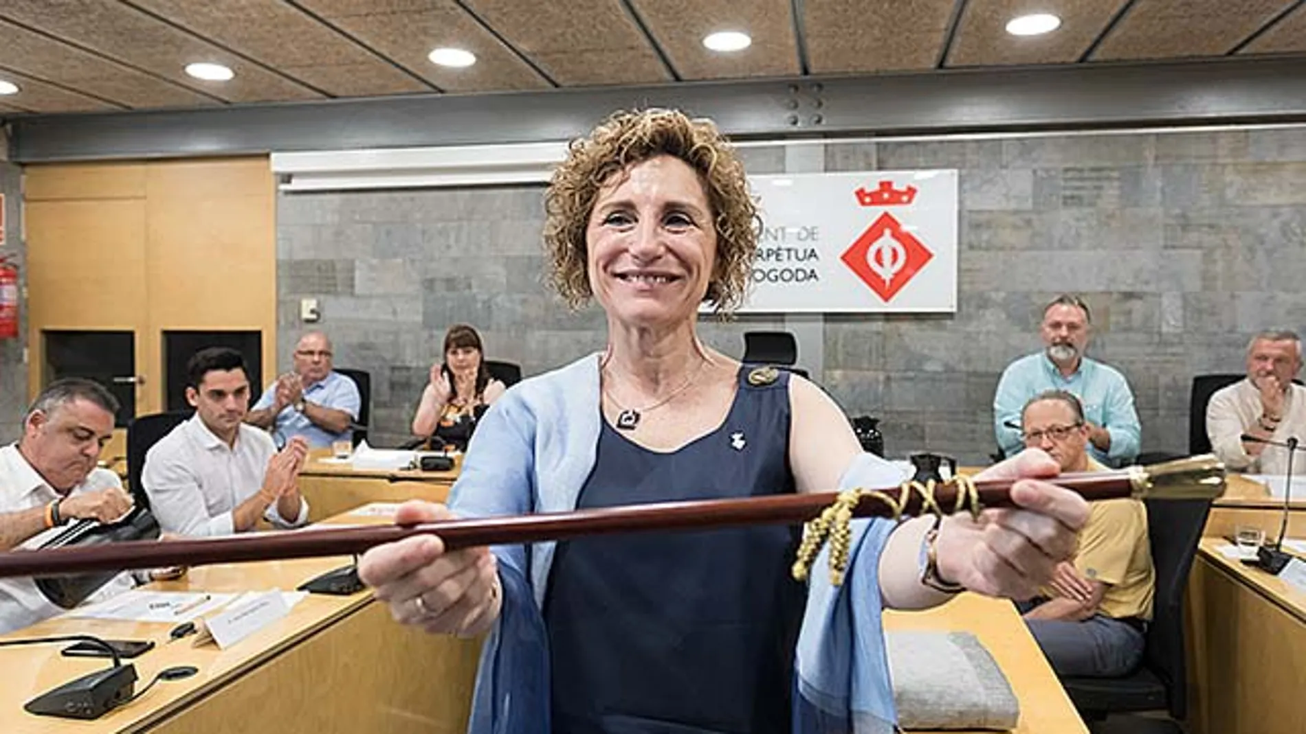 La alcaldesa de Santa Perpetua de Mogoda, Isabel García