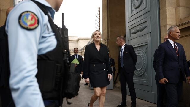 La ultraderechista Marine Le Pen, en la Asamblea Nacional francesa