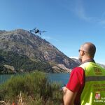 La unidad de drones de la Agencia de Protección Civil de Castilla y León se une a la búsqueda