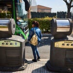 Buzones específicos para la recogida neumática de basura, en una foto tomada el pasado 4 de junio en el municipio de Majadahonda