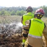 Castellón.- Sucesos.- Restablecida la circulación CV-14 cortada por el incendio de Morella que afecta a 20 hectáreas
