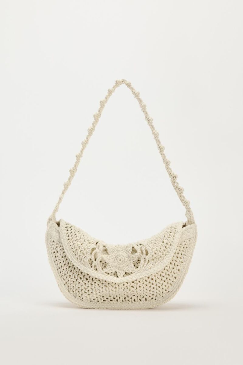 Bolso hombro macramé