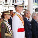 La Princesa Leonor y el Rey Felipe en Pontevedra. 