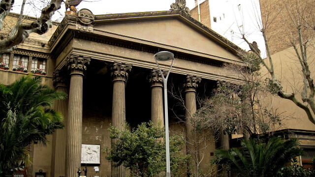 Imagen de la fachada del Taller Masriera, ubicado en el distrito del Eixample