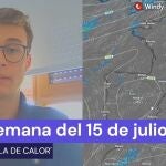 Jorge Rey, aficionado a la meteorología, en su última predicción.