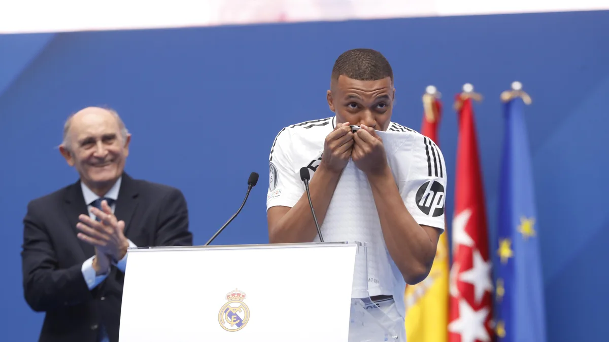 Kylian Mbappé, presentado por el Real Madrid: 