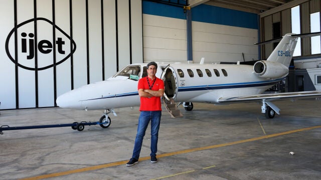 El consejero delegado de la operadora de vuelos privados iJet, Javier Barriga 
