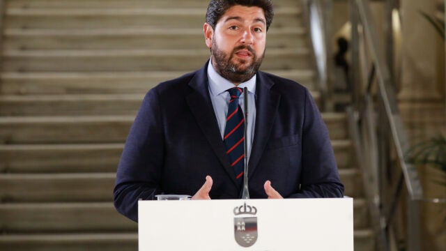 El presidente de la Región de Murcia, Fernando López Miras