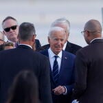 US President Joe Biden arrives in Las Vegas Ahead of Campaign Events