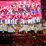 Celebración de la selección española en Madrid