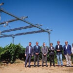 La inauguración de la instalación de Aranda de Duero contó con la presencia del presidente de CEOE, Antonio Garamendi (segundo por la izquierda)