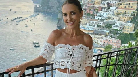 Paula Echevarría y su look ibicenco en Italia.