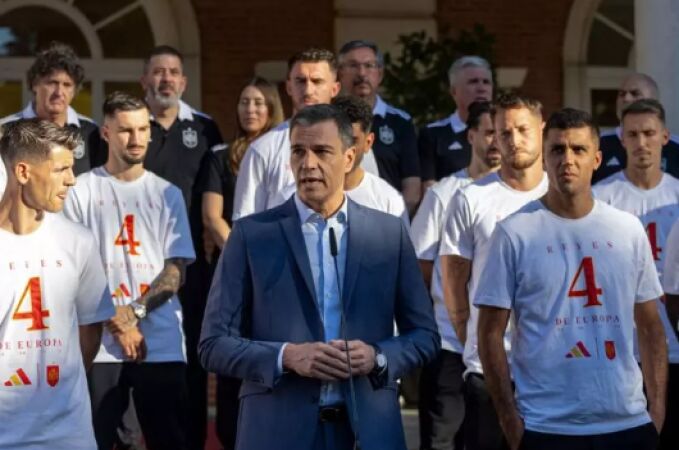 Pedro Sánchez con la selección española