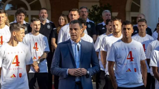 Pedro Sánchez con la selección española