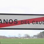 Señal de abandono del municipio Llanos del Caudillo.