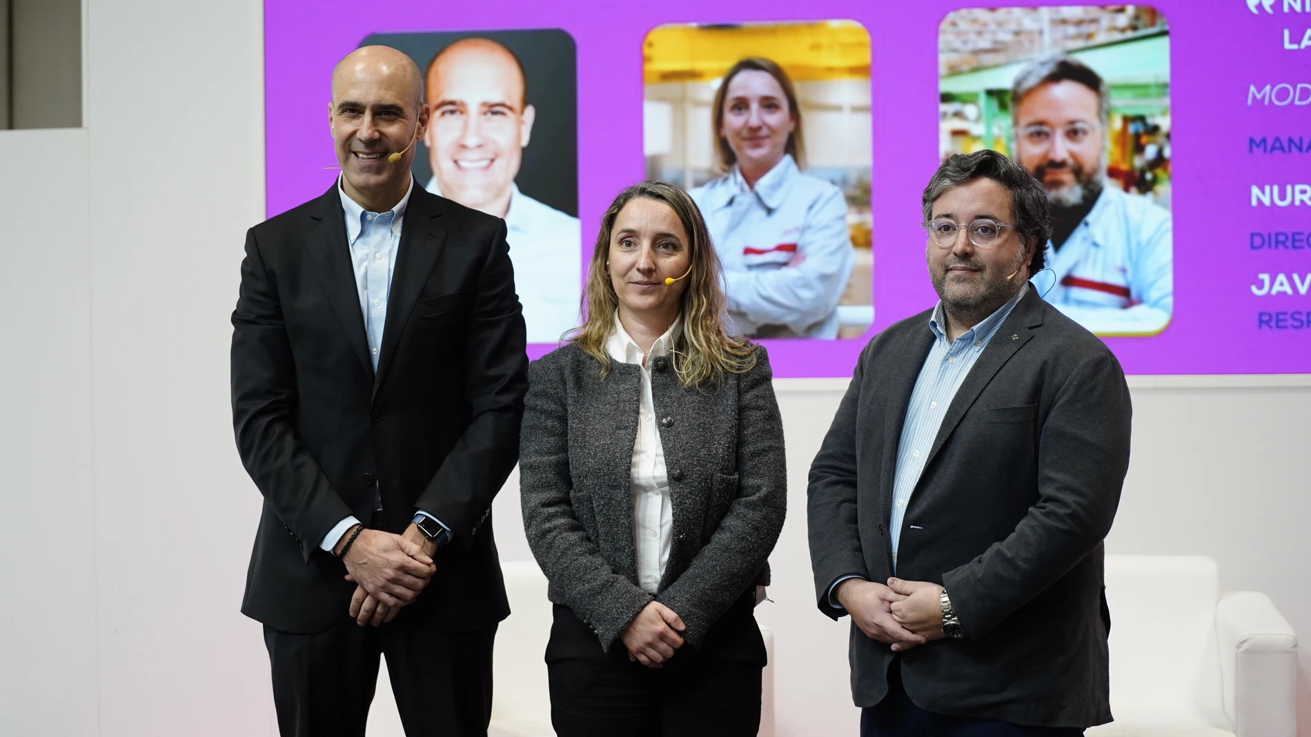 Nuria Cristóbal y Javier Amoedo durante el evento