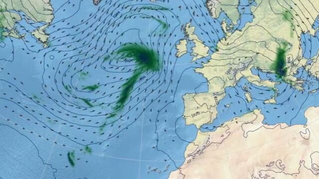 El viernes se esperan chubascos en la mitad norte peninsular y rachas de viento muy fuertes en el este peninsular y Baleare