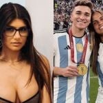 La actriz porno Mia Khalifa rompe su silencio tras los rumores de un romance con Julián Álvarez: "Nunca saldría..."