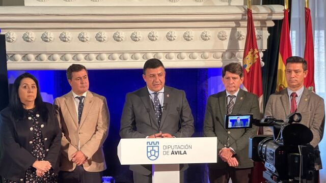 El presidente de la Diputación de Ávila, Carlos García, presenta el proyecto de presupuestos para 2025