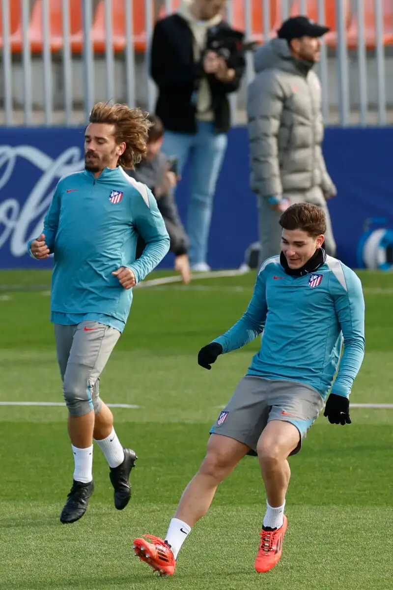 Entrenamiento del Atlético de Madrid