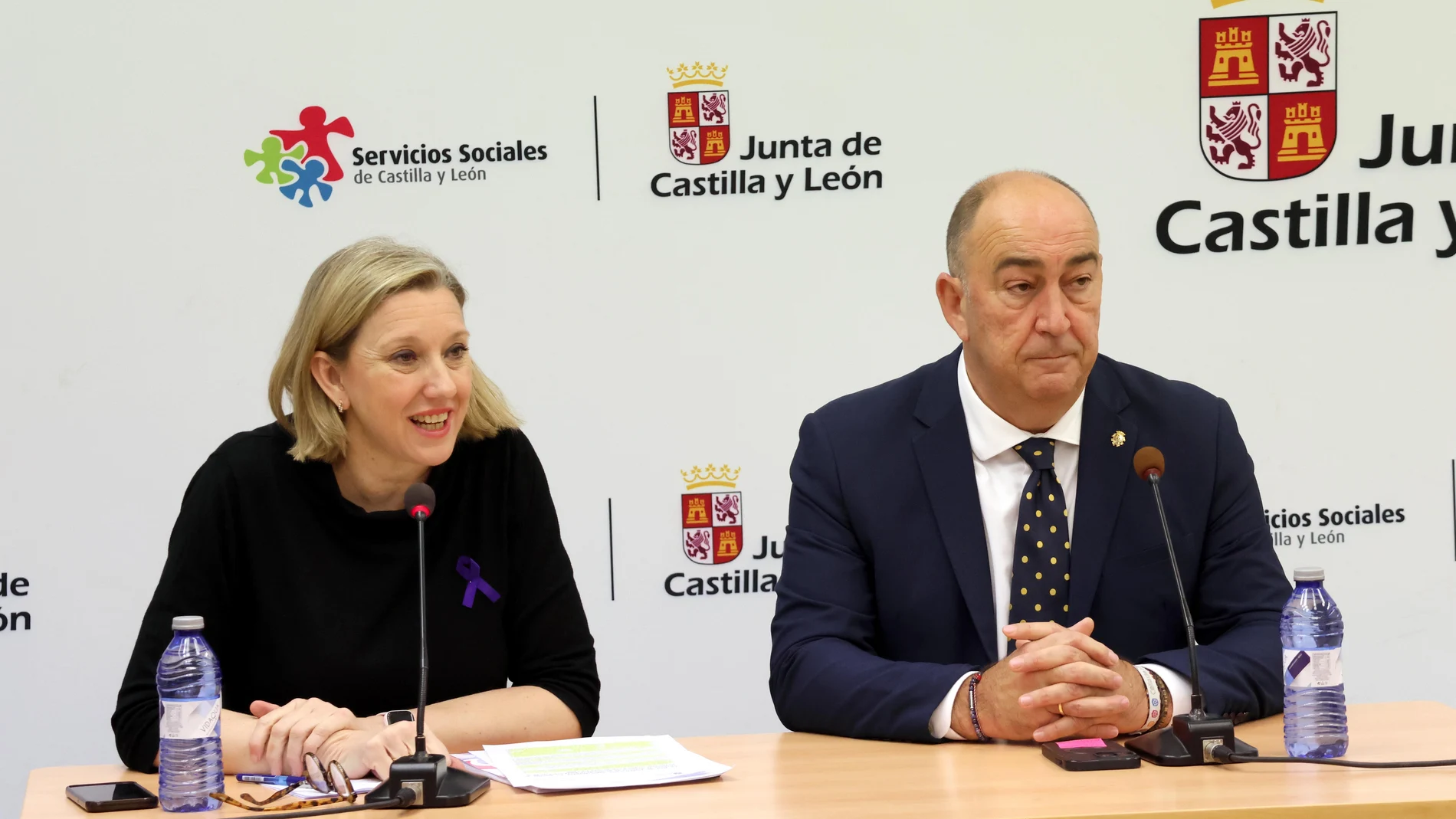 Isabel Blanco junto a Miguel Ángel de Vicente