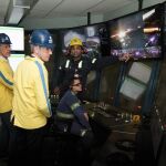 Rueda, visitando la planta de Gerdau en el estado de São Paulo.