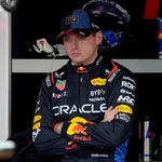 Max Verstappen durante la primera jornada de pruebas del GP de Las Vegas.