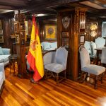 Interior del camarote del Capitán del Juan Sebastián de Elcano