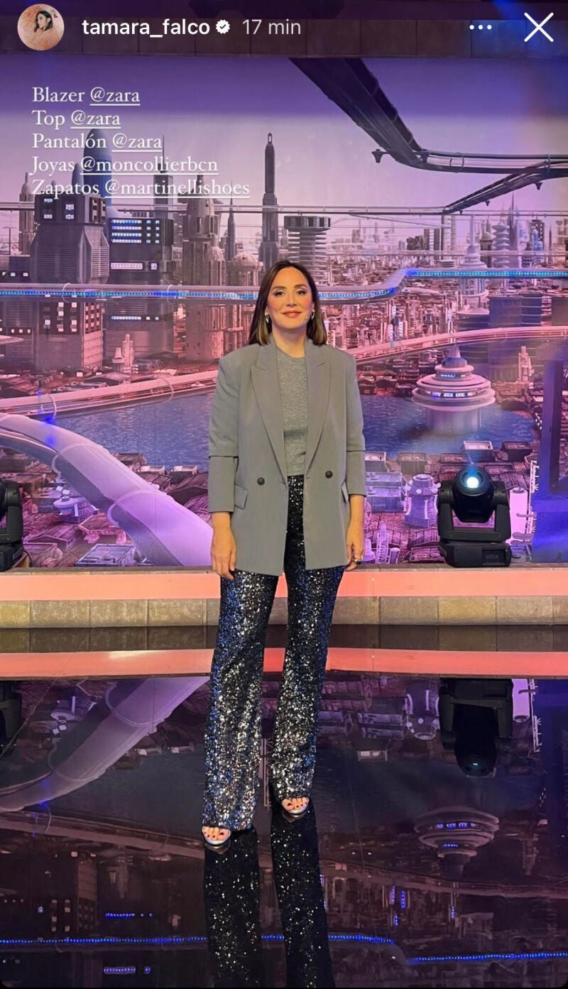 Tamara Falcó con look de Zara.