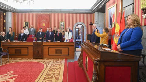 Cristina Ayala preside el pleno del Ayuntamiento de Burgos