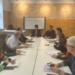 Reunión de la secretaria autonómica de Cultura, Pilar Tébar, y técnicos municipales hoy en Alicante