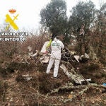 La Guardia Civil investiga las causas del accidente de avioneta en Cimanes del Tejar (León) en el que murieron dos personas