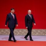 Xi Jinping y Vladimir Putin, en el 75º aniversario del establecimiento de relaciones diplomáticas entre China y Rusia