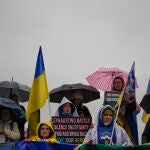 Manifestación en Estambul contra la invasión rusa de Ucrania tras cumplirse mil días