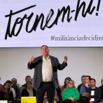 El expresidente de ERC y candidato a la reelección, Oriol Junqueras, en el acto central de 'Militància Decidim' en la TecnoCampus de Mataró (Barcelona)