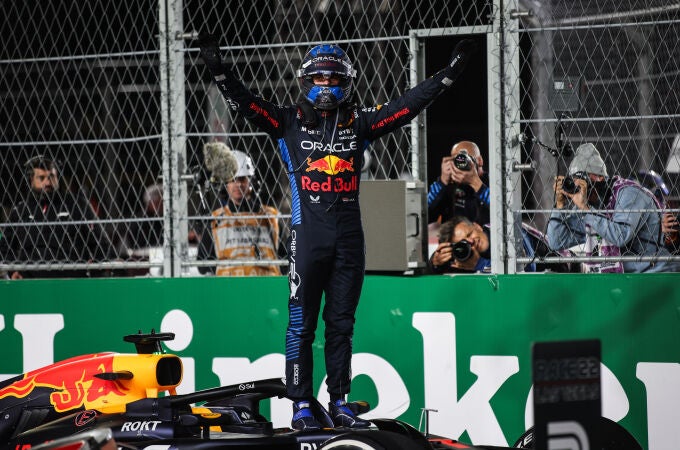 Max Verstappen al finalizar el GP de Las Vegas 2024.