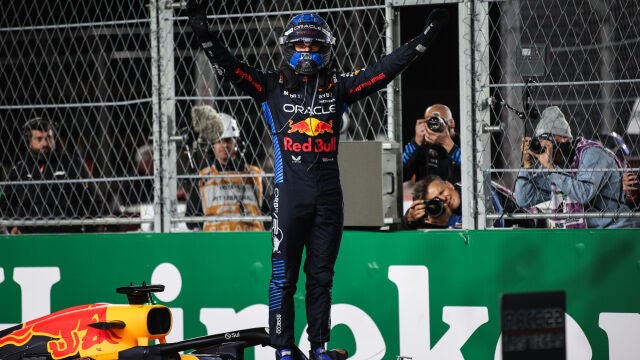 Max Verstappen al finalizar el GP de Las Vegas 2024.