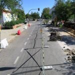 Obras del metro en Pino Montano (Sevilla)